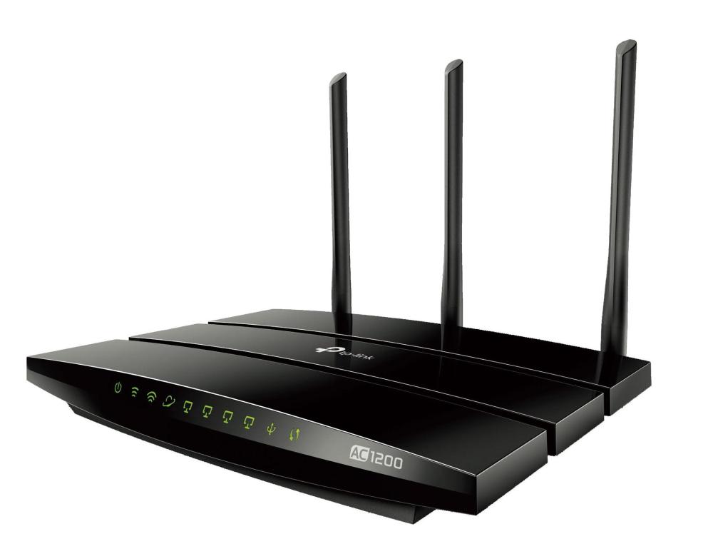 Routeur tp-link ac1200 bi-bande wifi 2,4 et 5 ghz    sans fil modele adsl          commutateurs 4 ports integres
