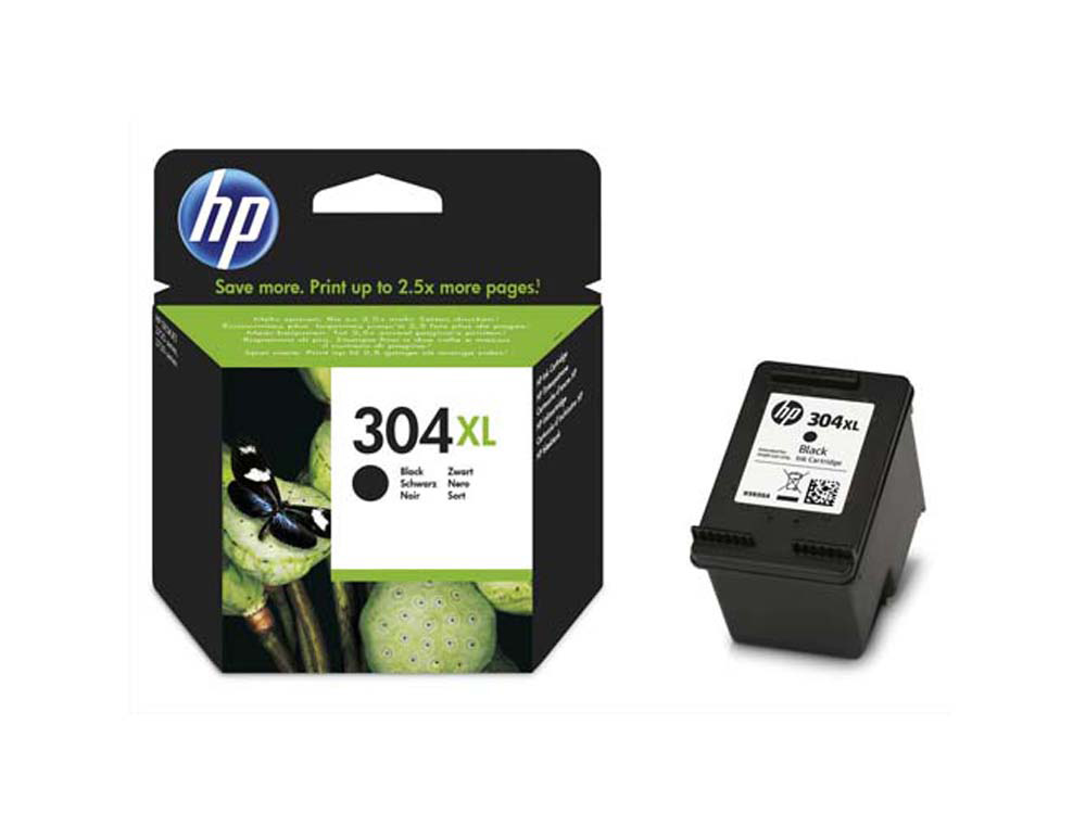 Cartouche d'encre original hp 304xl 300 p noir