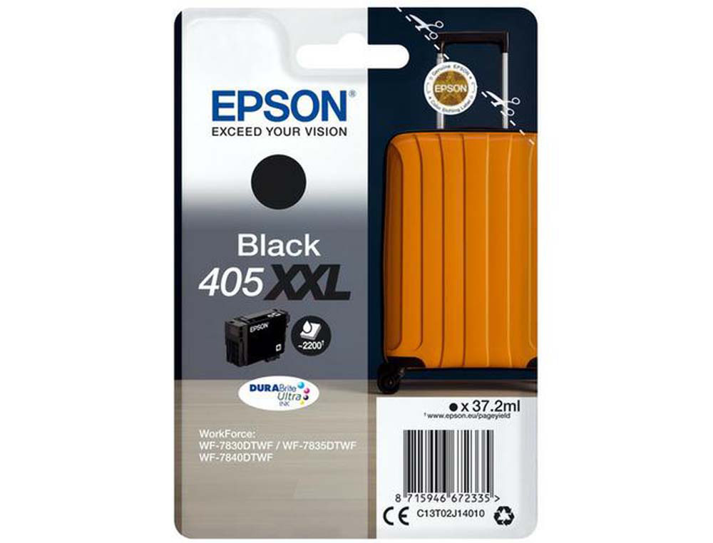 Cartouche d'encre original epson 405xxl noir pack