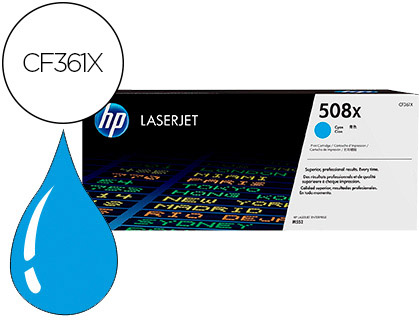 Toner laser original hp 508x 9500 p cyan