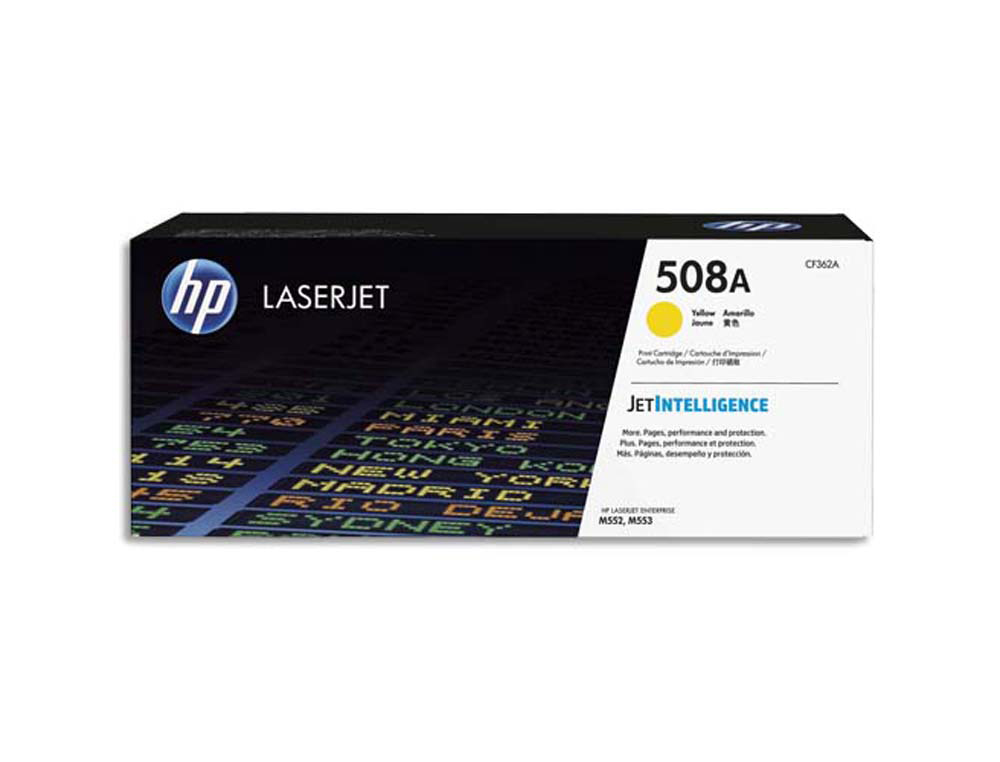 Toner laser original hp 508a 5000 p jaune