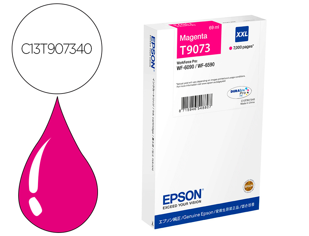 Cartouche d'encre original epson t9073 magenta