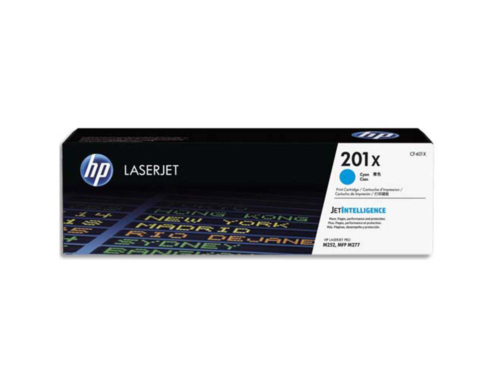 Toner laser original hp 201x 2300 p cyan