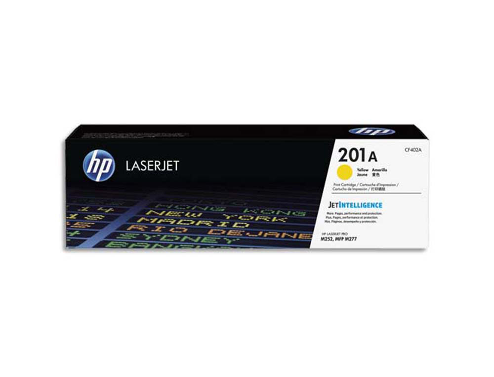 Toner laser original hp 201a 1400 p jaune