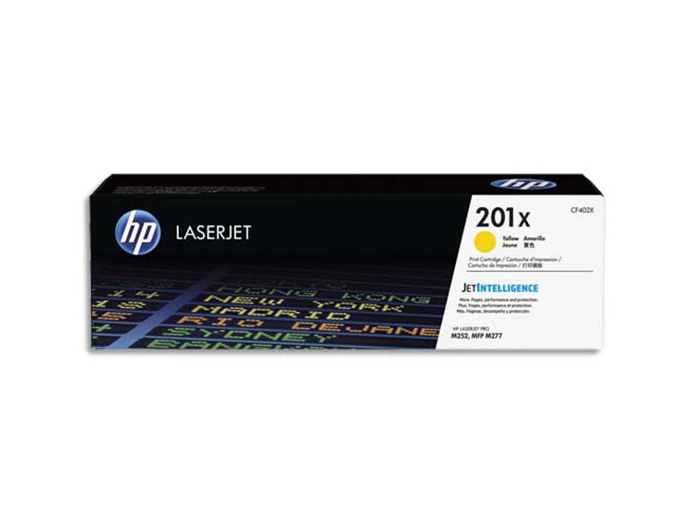 Toner laser original hp 201x 2300 p jaune
