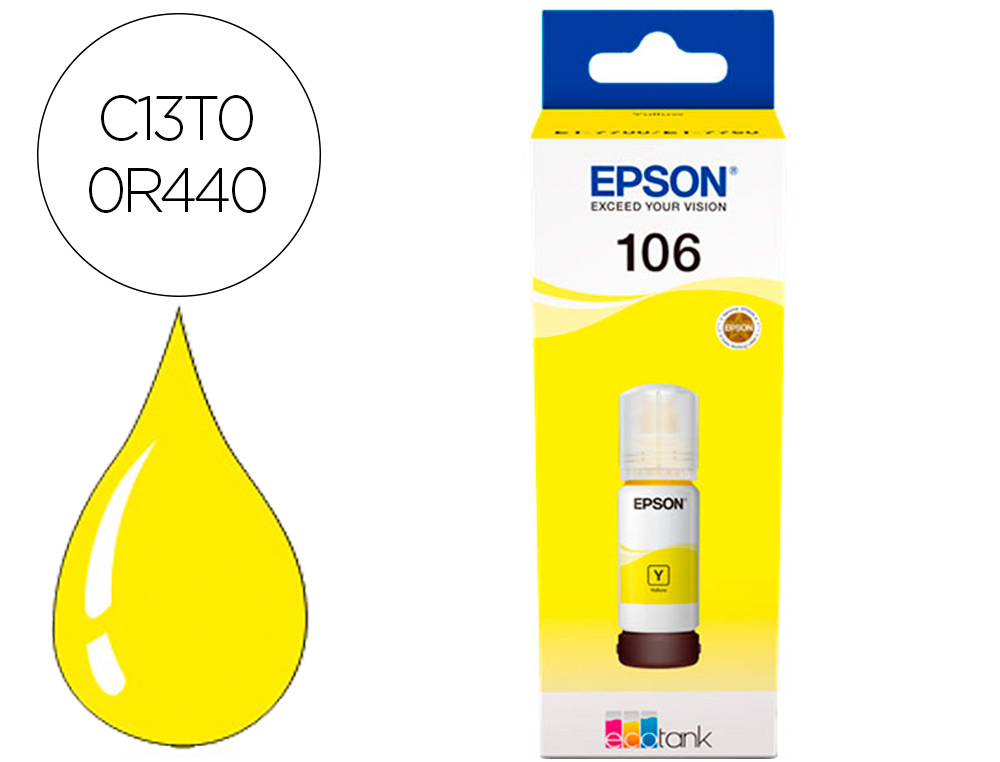 Cartouche d'encre original epson 106 jaune