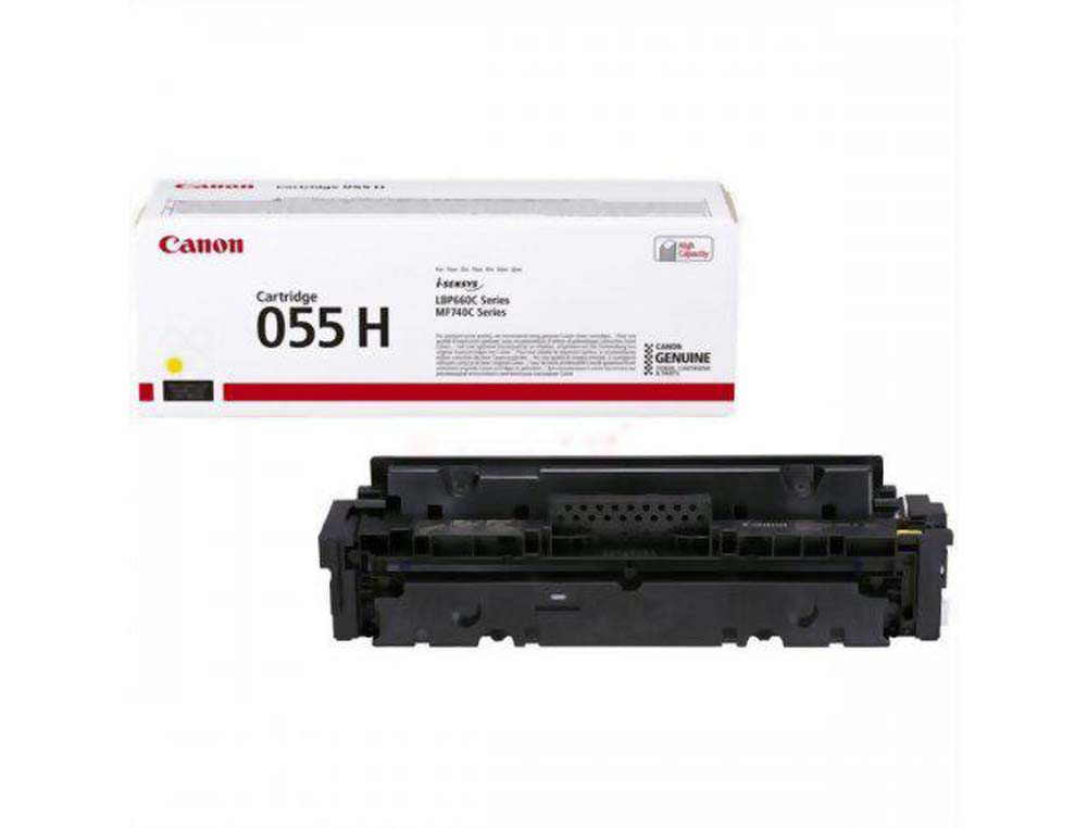 Toner laser original canon 055h 5900 p jaune