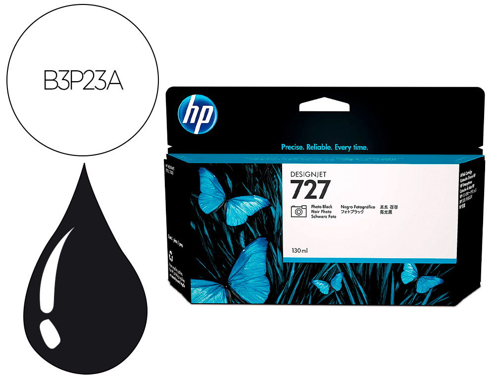 Cartouche d'encre original hp 727 130 ml cyan