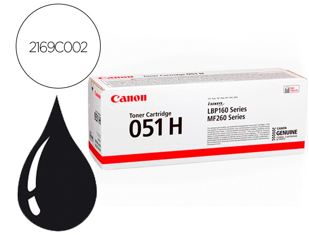 Toner laser original canon 051h 4100 p noir