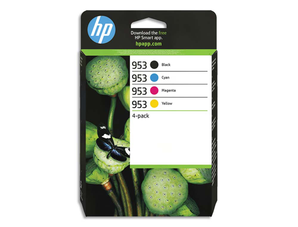 Toner laser original hp 953 900 p noir / 630 p couleur noir/cyan/magenta/jaune pack 4 couleur