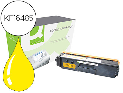 Toner laser compatible q-connect brother tn328y 6000 p jaune
