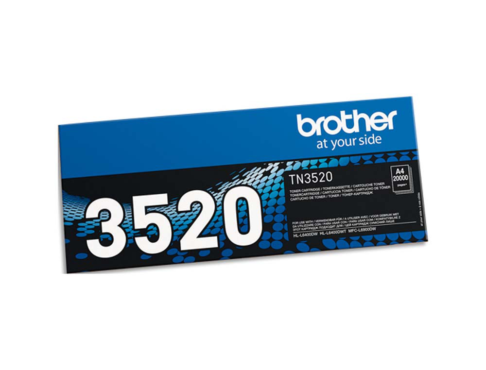 Toner laser original brother tn3520 20000 p