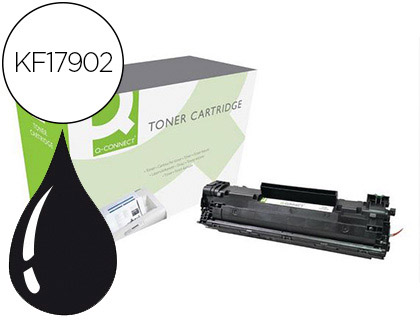 Toner laser compatible q-connect canon 3500b002aa 2100 p noir