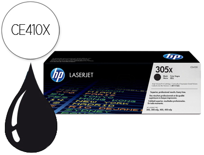 Toner laser original hp 305x 4000 p noir