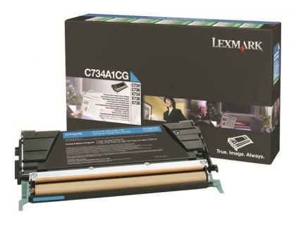 Cartouche d'encre original lexmark c734 6000 p cyan