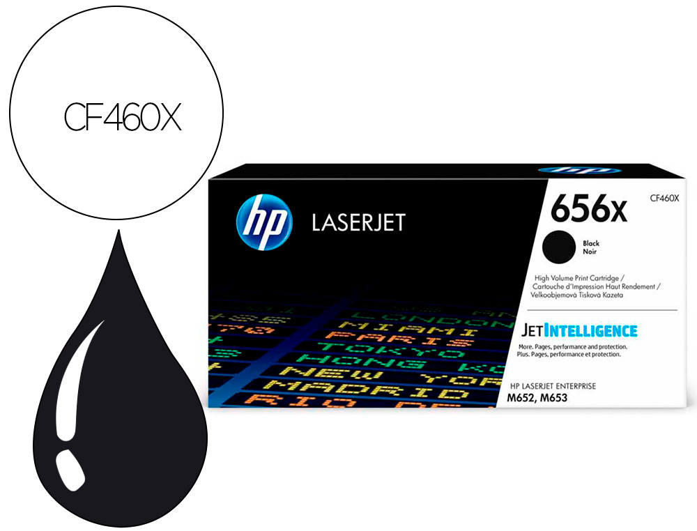 Toner laser original hp cf460x 27000 p noir