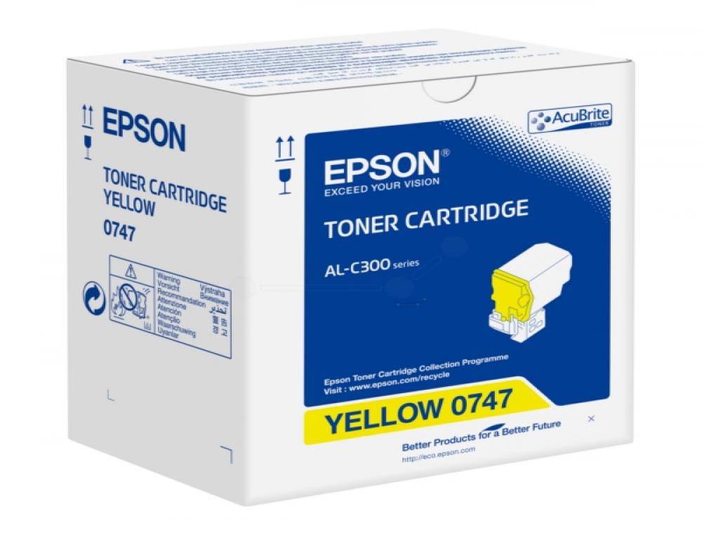Toner laser original epson c13s050747 800 p jaune
