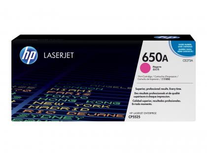 Toner laser original hp 650a 15000 p magenta