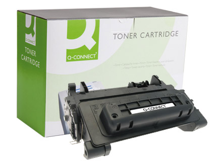Toner laser compatible q-connect hp ce390a 10000 p noir