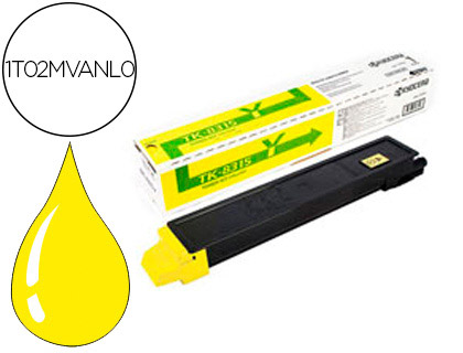 Toner laser original kyocera tk-8315y 6000 p jaune
