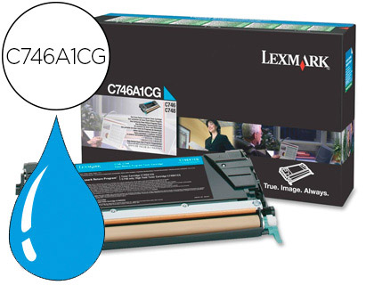 Toner laser original lexmark 7000 p cyan