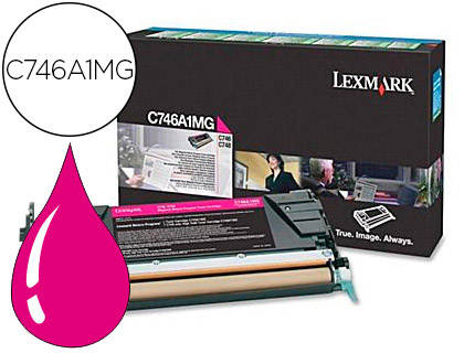 Toner laser original lexmark 7000 p magenta