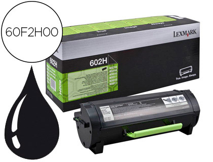 Toner laser original lexmark 60f2h00 10000 p noir