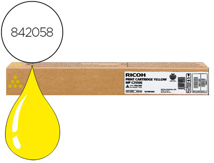 Toner laser original ricoh 5500 p jaune