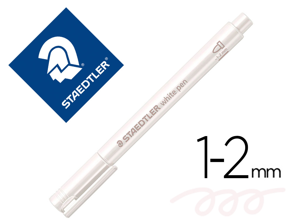 Marqueur staedtler corps metallique 8323 pointe ogive  2,7mm trace 1 a 2mm