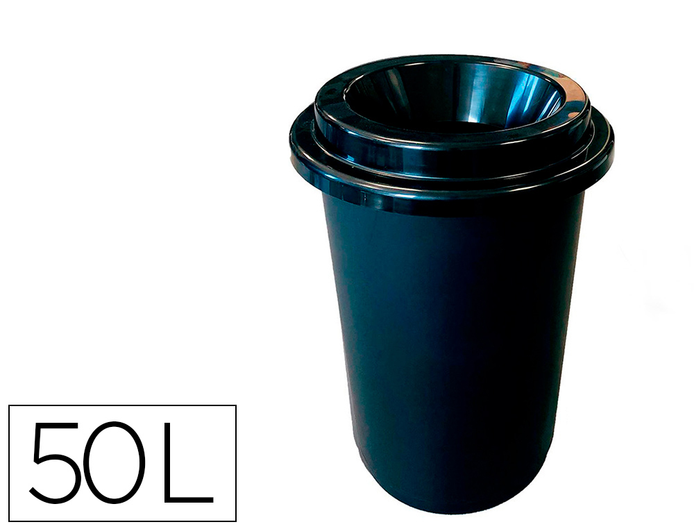 Poubelle donuts coldis 50l avec couvercle grande         ouverture sans contact