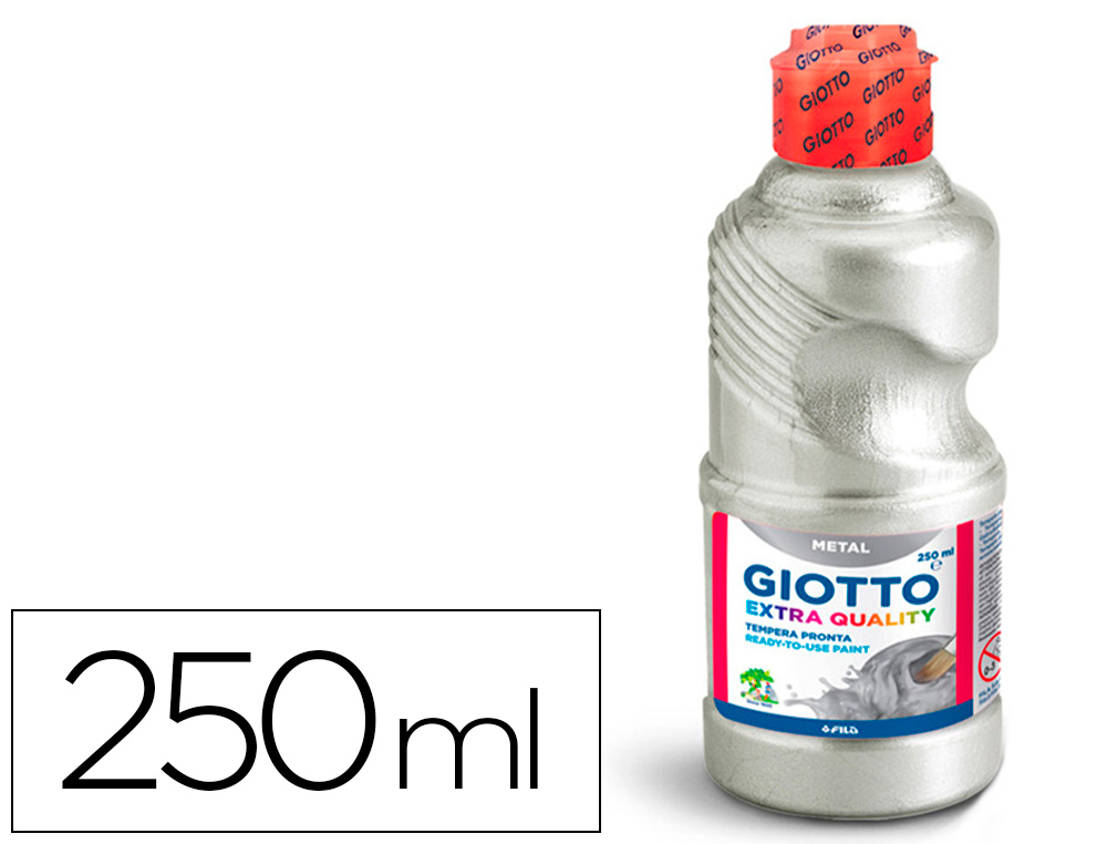 Gouache liquide giotto tous supports sechage rapide       coloris or metallise flacon   250ml