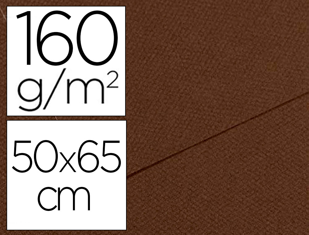 Papier dessin canson feuille mi-teintes n 501 grain        gelatine haute teneur coton   160g 50x65cm unicolore marron