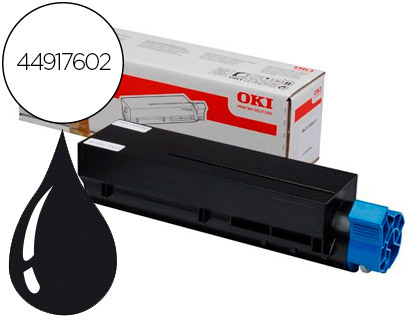 Toner laser original oki 44917602 12000 p noir