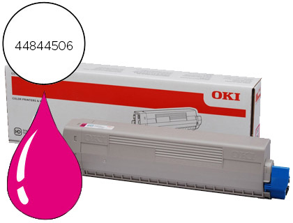 Toner laser original oki c831 10000 p magenta