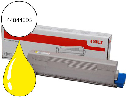 Toner laser original oki c831 10000 p jaune