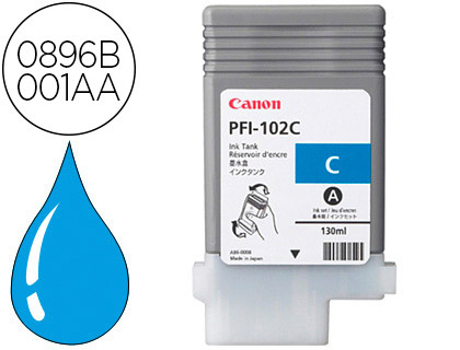 Cartouche d'encre original canon lp17 130 ml cyan