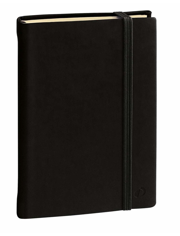 Carnet de note quo vadis 15 lignes silk noir elastique    192 pages format 10x15cm