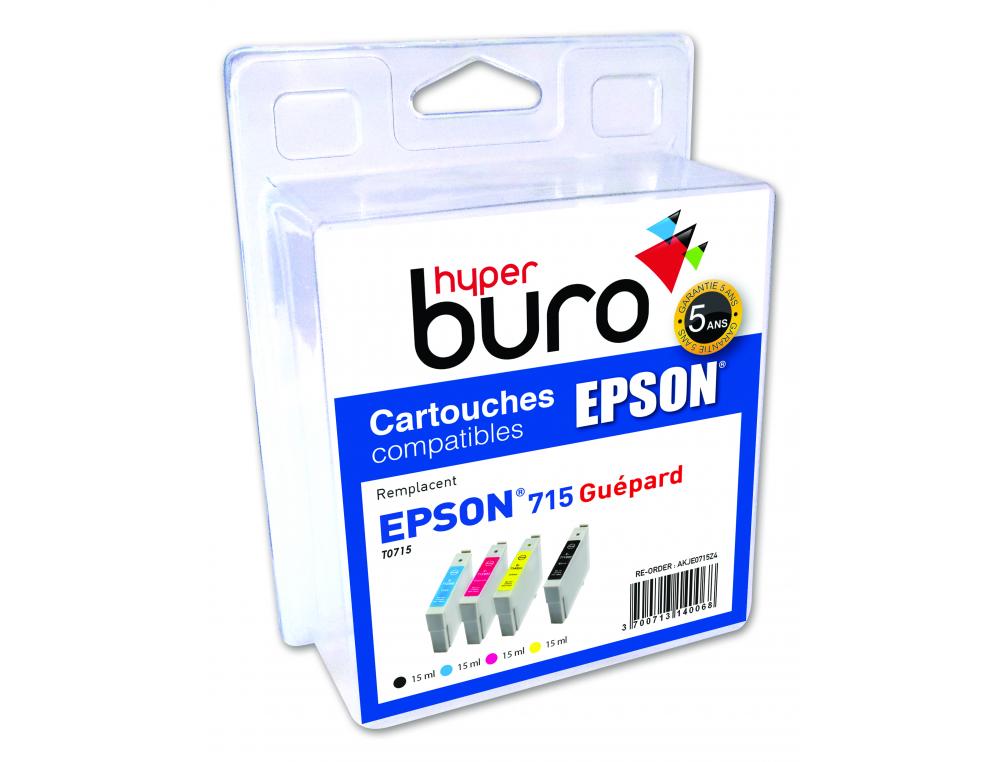 Cartouche d'encre original epson t0715 pack de 4