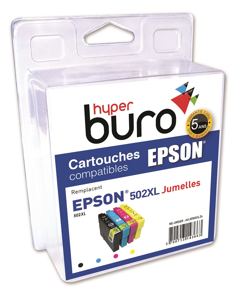Cartouche d'encre original epson t502xl pack de 4