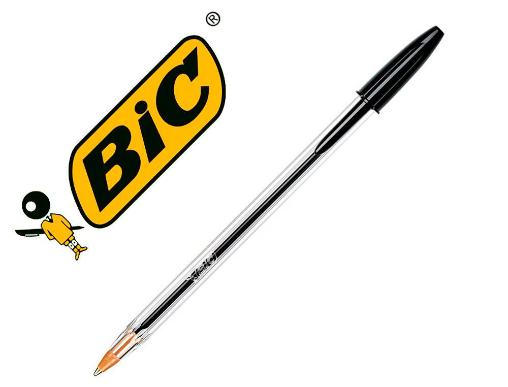 Recharge bic cristal original pointe moyenne noir