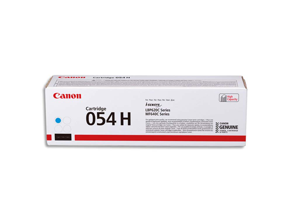Toner laser original canon 054h 2300 p cyan