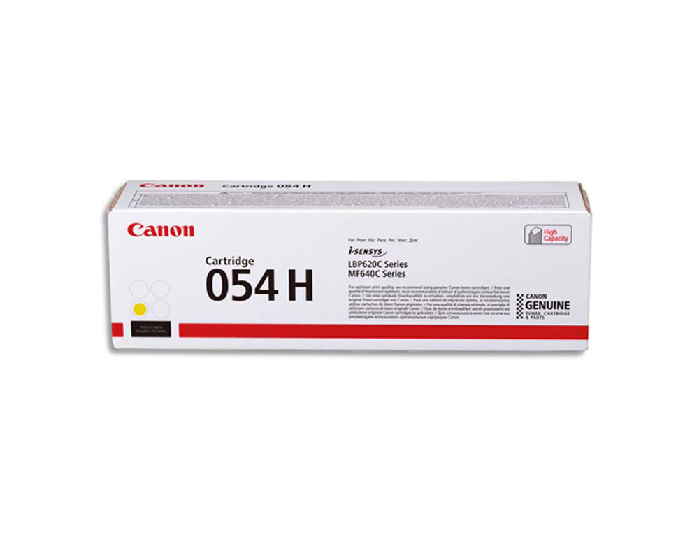 Toner laser original canon 054h 2300 p jaune