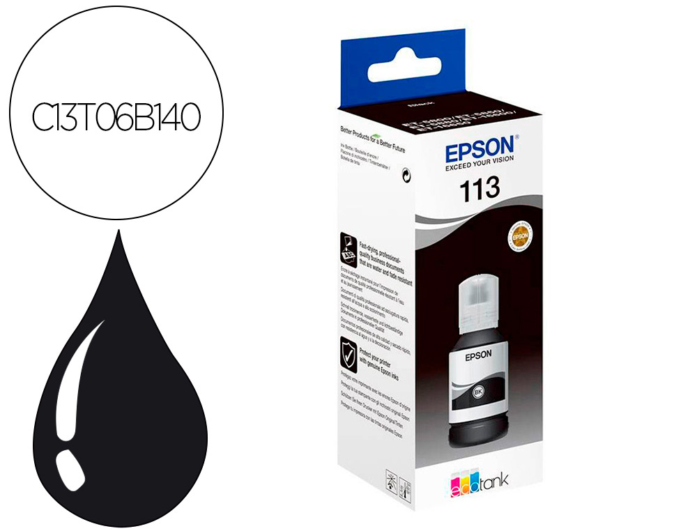 Cartouche d'encre original epson t113 7500 p noir