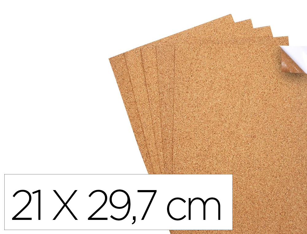 Coupons sodertex feuilles de cuir vegetal - 21 x 29,7 cm - 5 pcs - 1 coloris