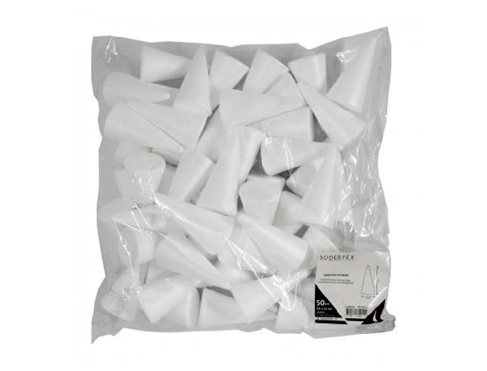 Pack de cènes sodertex polystyr ne - 11 x 5,5 cm -   50 pcs - 1 coloris