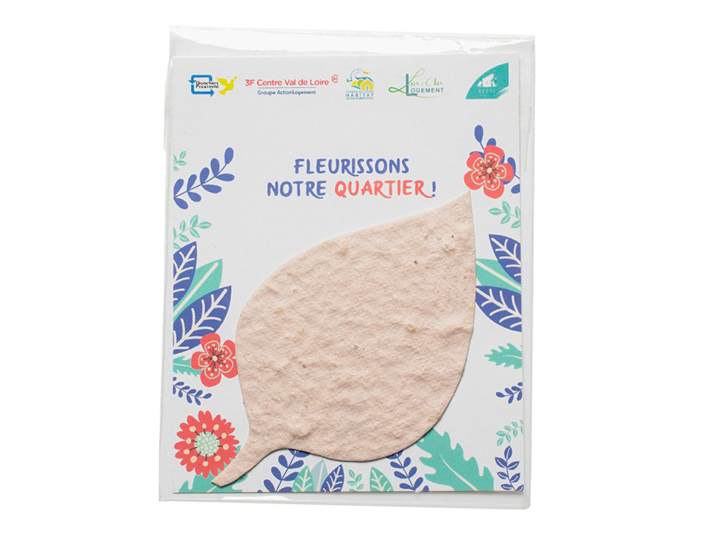 Pack formes printemps en papier ensemenc  - 3,5 cm -   100 pcs - coloris blanc