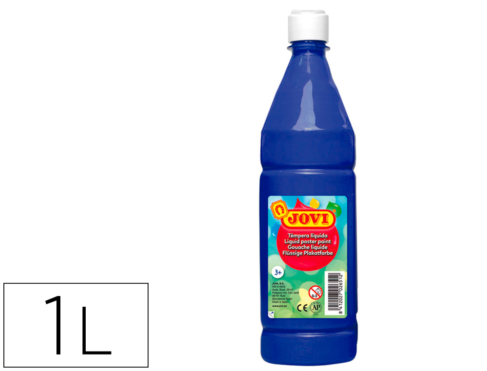 Gouche liquide jovi bouteille de 1000ml bleu fonce