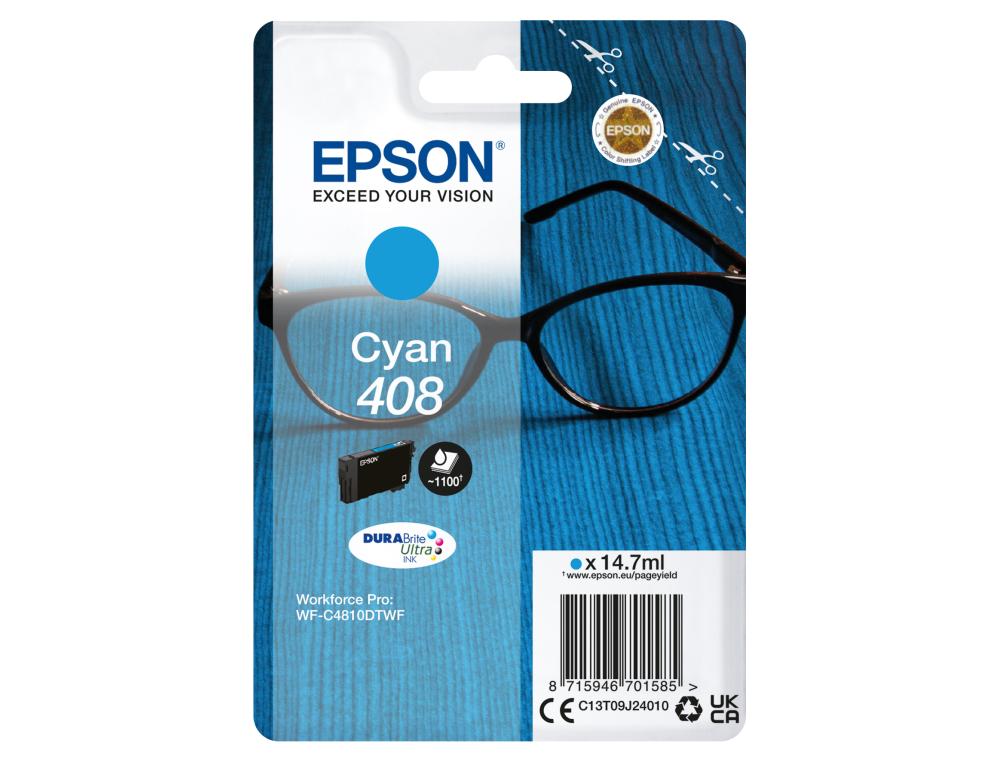 Cartouche d'encre original epson 408 1100 p cyan