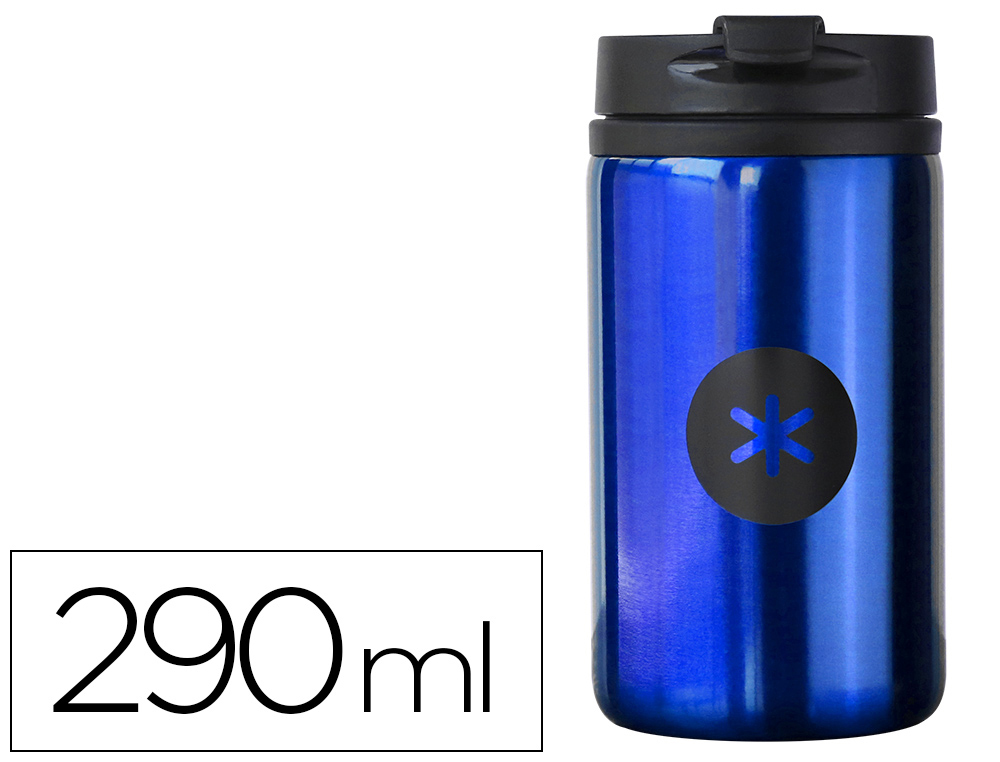 Gourde antartik acier inoxydable couvercle          distributeur systeme de       securite 290 ml bleu