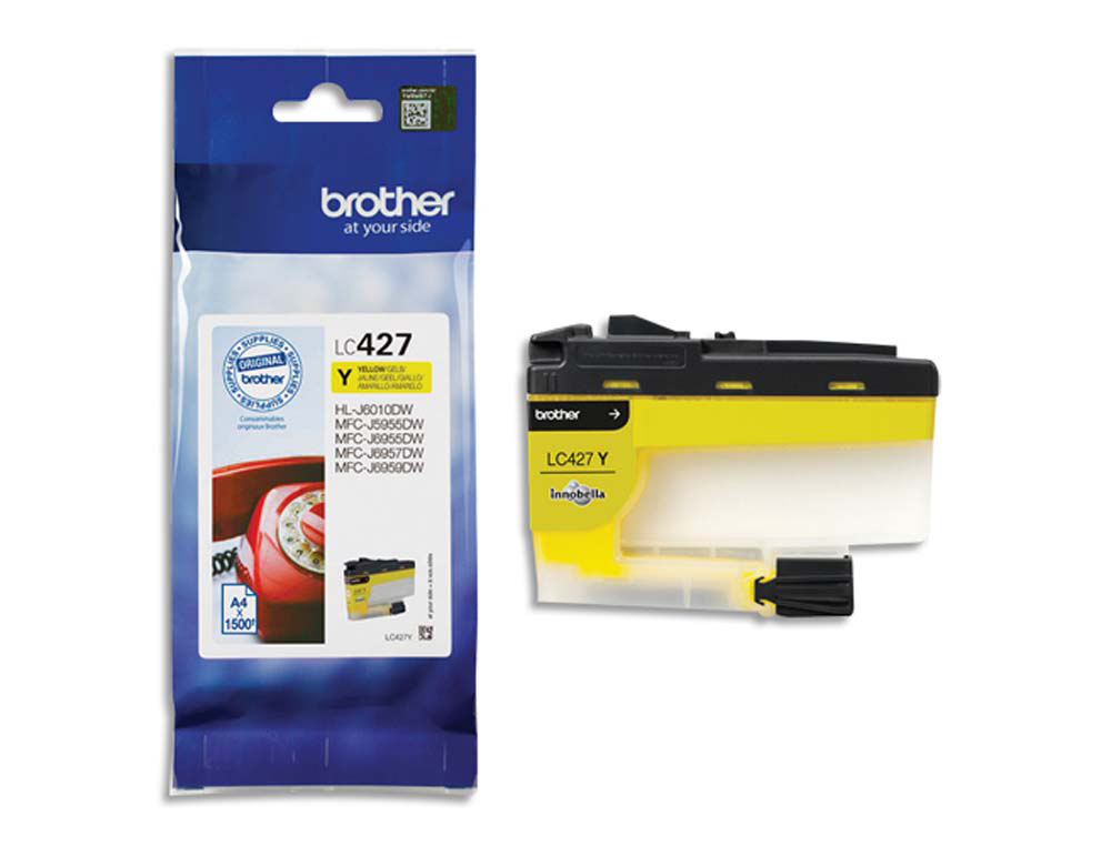 Cartouche d'encre original brother lc427y 1500 p jaune